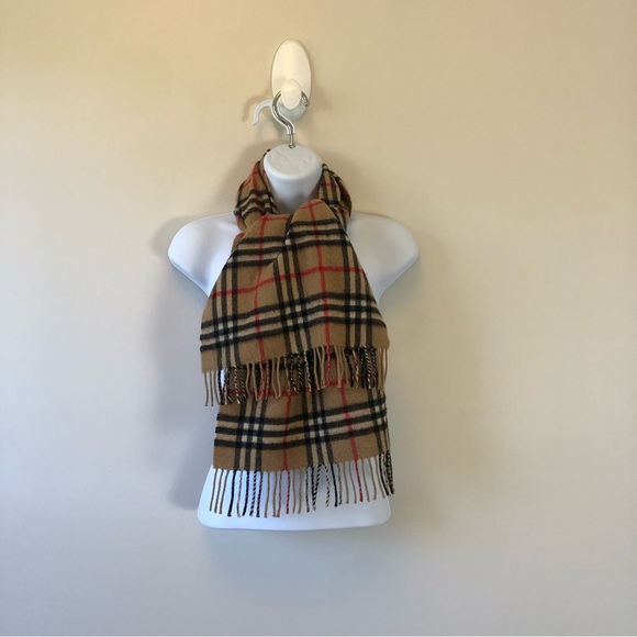 Burberrys of London Vintage Burberry 100% Cashmere Nova Check Scarf England - Picture 3 of 8